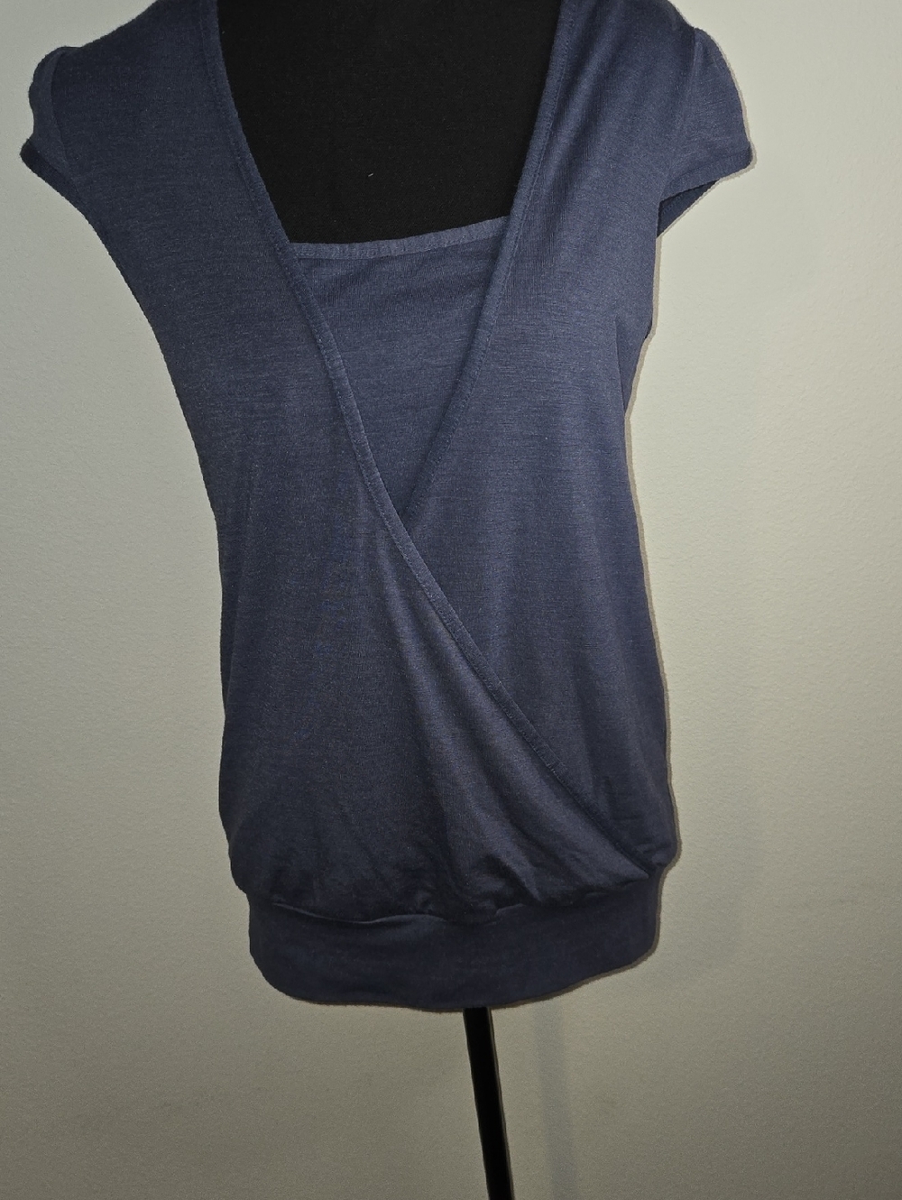 Coolwear Navy Wrap-Front Top